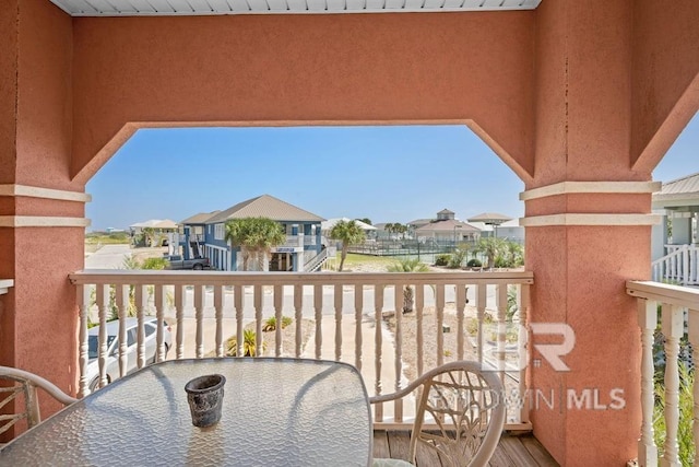 view of balcony