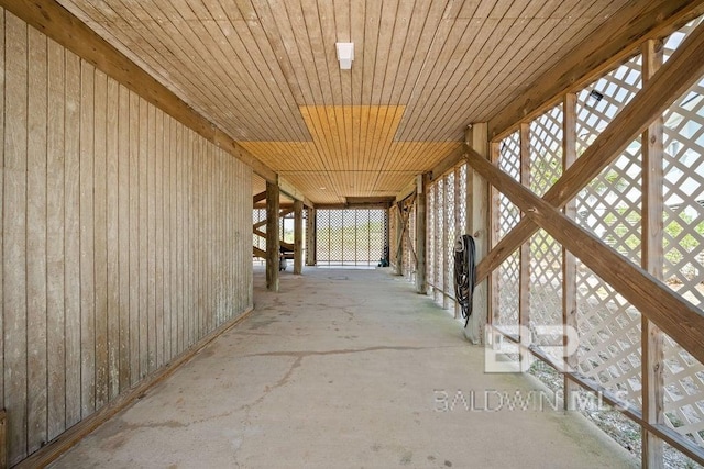 view of stable