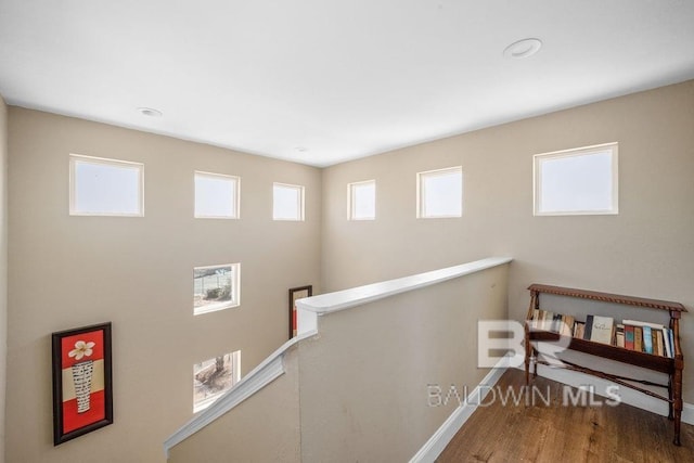hall featuring hardwood / wood-style flooring