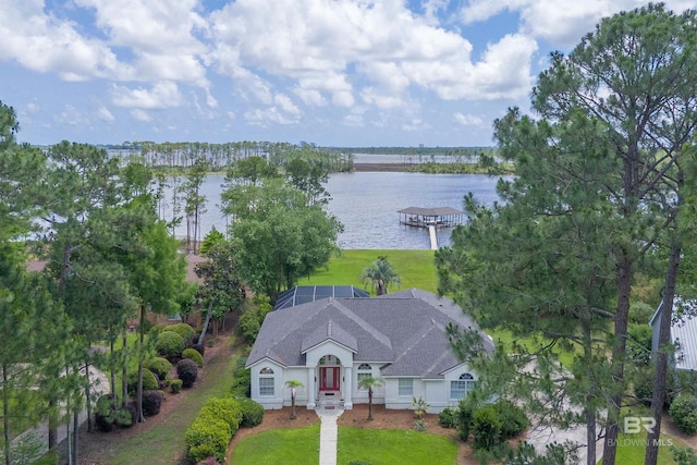 8160 Bay View Dr, Foley, AL 36535 - aerial view of property and surrounding area featuring a large body of water