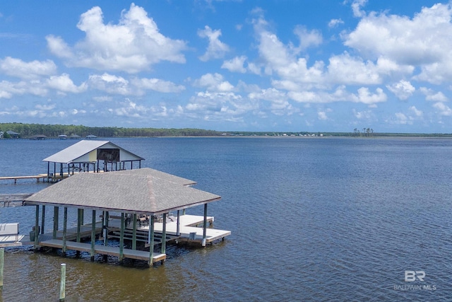 8160 Bay View Dr, Foley, AL 36535 - dock area with a water view and boat lift