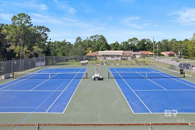 view of tennis court