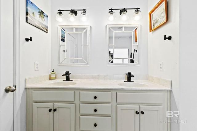 bathroom with vanity