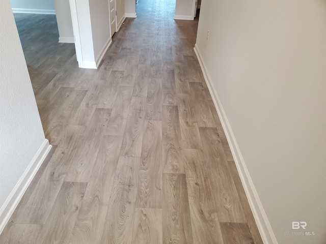 interior space with hardwood / wood-style floors