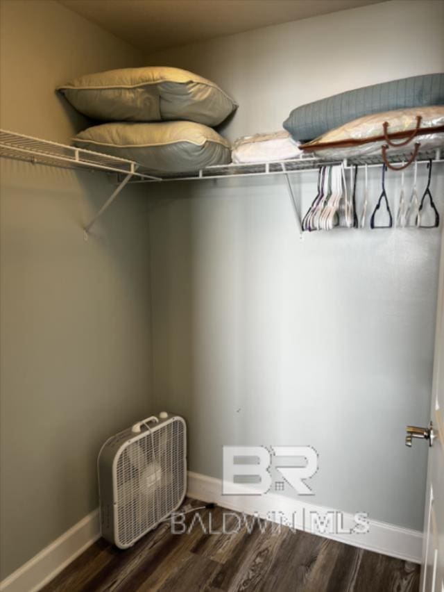 401 E Beach Blvd Unit 507, Gulf Shores, AL 36542 - walk in closet featuring wood finished floors