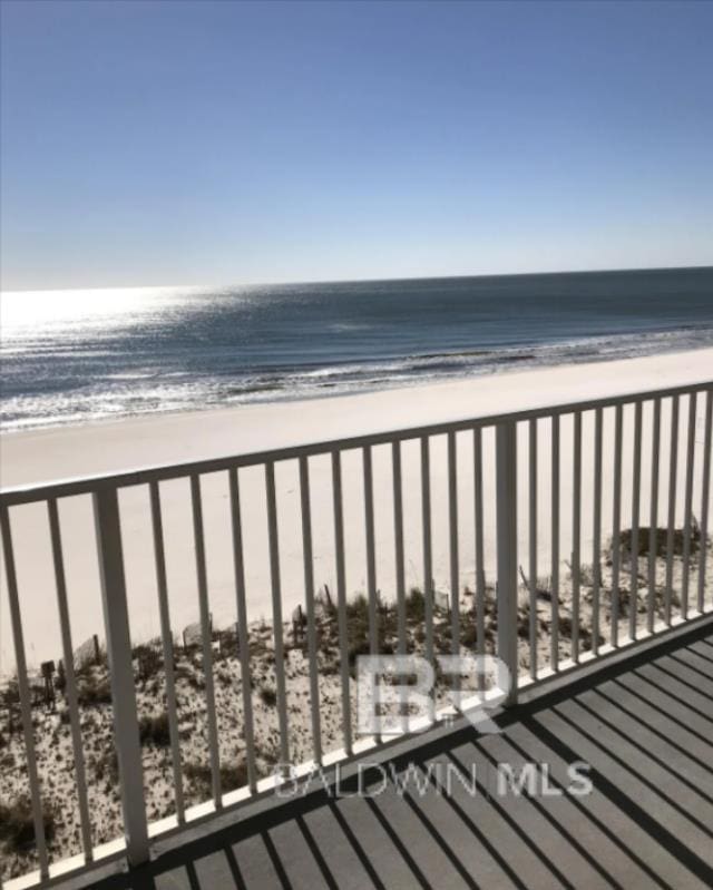 401 E Beach Blvd Unit 507, Gulf Shores, AL 36542 - balcony with view of water and beach