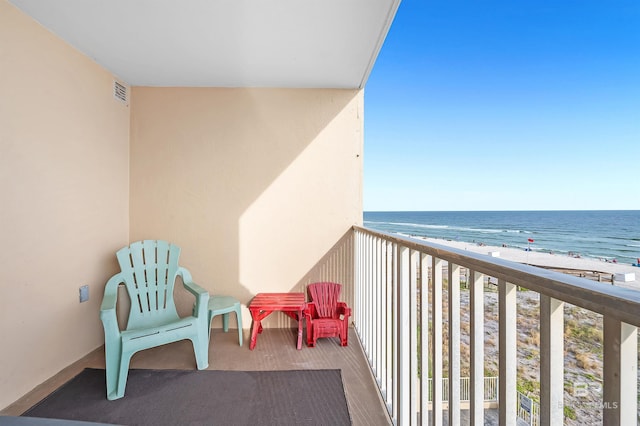 24114 Perdido Beach Blvd Unit 402, Orange Beach, AL 36561 - balcony with a water view and a view of the beach