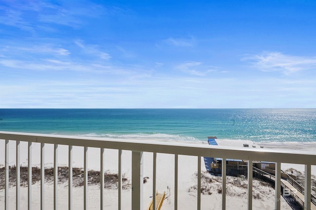 water view with a beach view