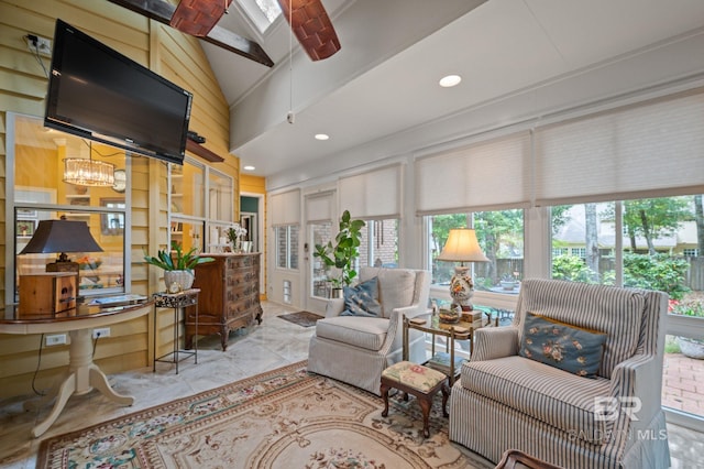 137 Mcintosh Bluff Rd, Fairhope, AL 36532 - living area featuring plenty of natural light and a chandelier