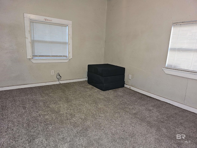 view of carpeted empty room