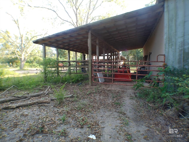 view of stable