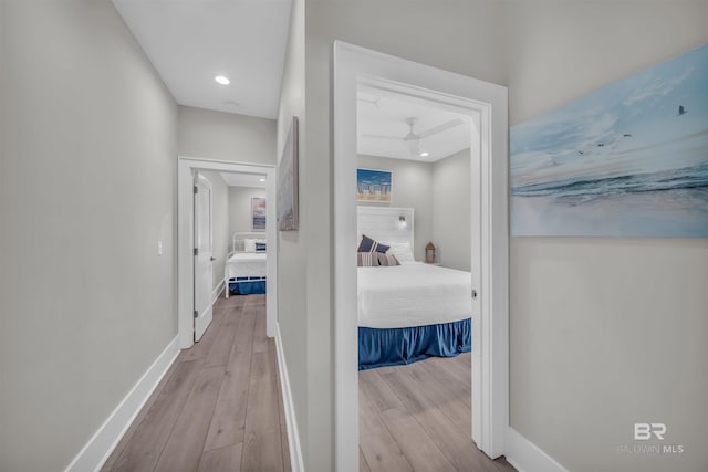 1592 W Beach Blvd, Gulf Shores, AL 36542 - hall featuring light hardwood / wood-style flooring