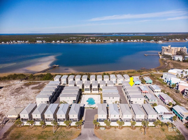 1592 W Beach Blvd, Gulf Shores, AL 36542 - drone / aerial view with a water view