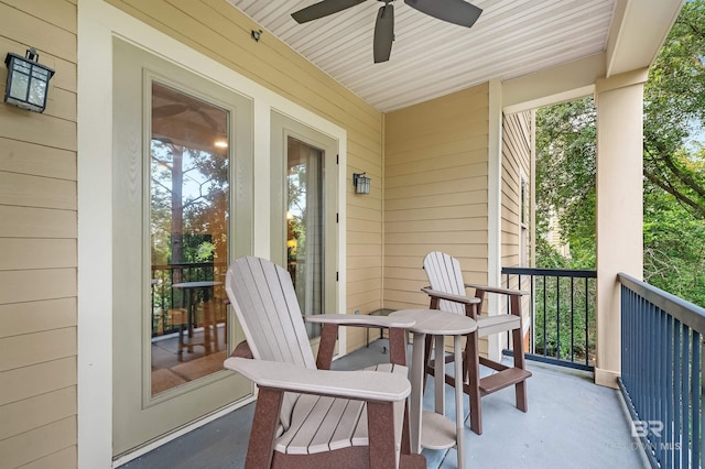1430 Regency Rd Unit C201, Gulf Shores, AL 36542 - porch featuring a ceiling fan