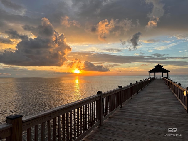 200 Peninsula Blvd Unit A202, Gulf Shores, AL 36542 - dock with a gazebo and a water view