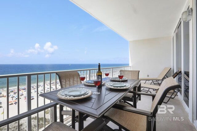 455 E Beach Blvd Unit 807, Gulf Shores, AL 36542 - balcony with view of water and beach