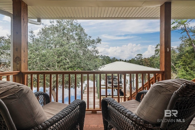 view of balcony