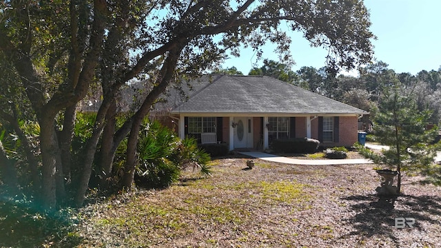 view of ranch-style home