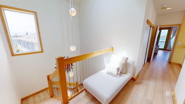 interior space featuring wood-type flooring