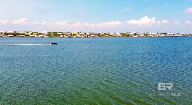 view of property view of water