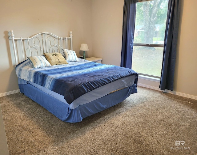 bedroom featuring carpet floors