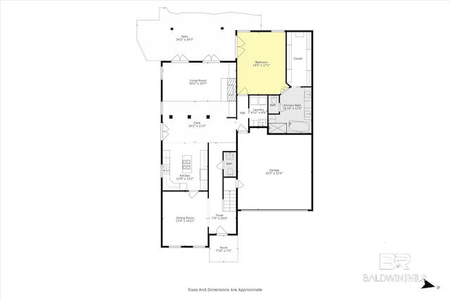 107 Fielding Pl, Mobile, AL 36608 - home floor plan