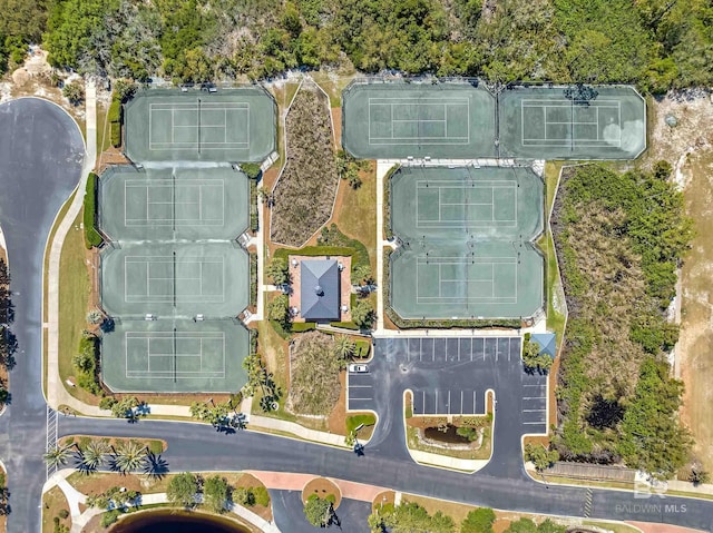 birds eye view of property