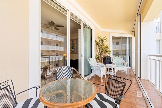 balcony with outdoor dining space