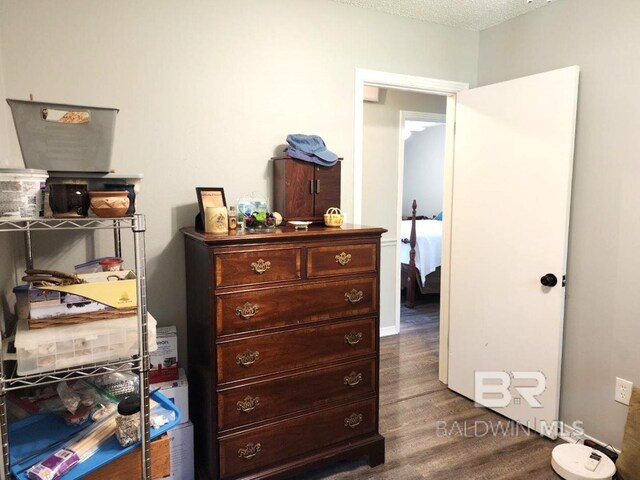 interior space with hardwood / wood-style floors