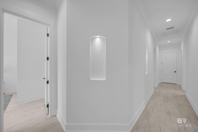 7056 Stone Chase Ln, Gulf Shores, AL 36542 - corridor with baseboards, visible vents, and recessed lighting