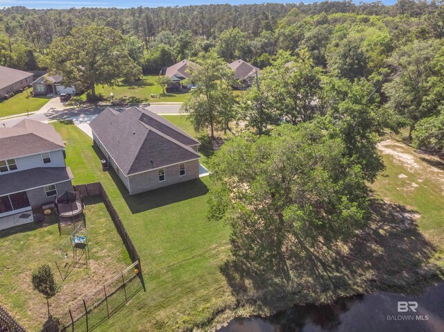 7056 Stone Chase Ln, Gulf Shores, AL 36542 - aerial view featuring a residential view and a view of trees