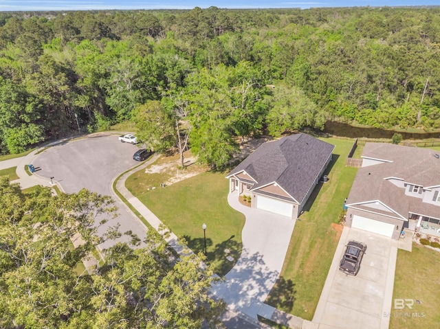 7056 Stone Chase Ln, Gulf Shores, AL 36542 - bird's eye view featuring a forest view