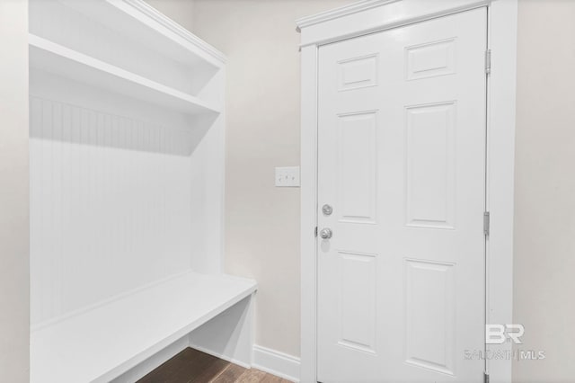 10606 Secretariat Blvd, Daphne, AL 36526 - mudroom featuring baseboards and dark wood finished floors