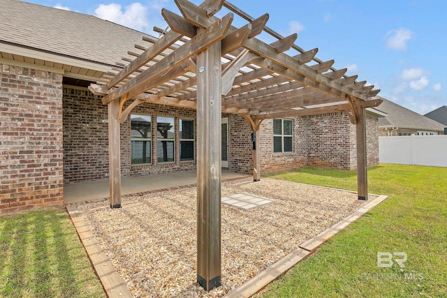 10606 Secretariat Blvd, Daphne, AL 36526 - view of patio featuring a pergola and fence