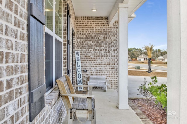 view of patio / terrace with a porch