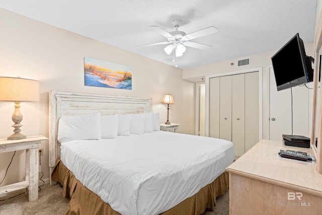 24230 Perdido Beach Blvd Unit 3014, Orange Beach, AL 36561 - bedroom featuring carpet flooring, a closet, ceiling fan, and baseboards