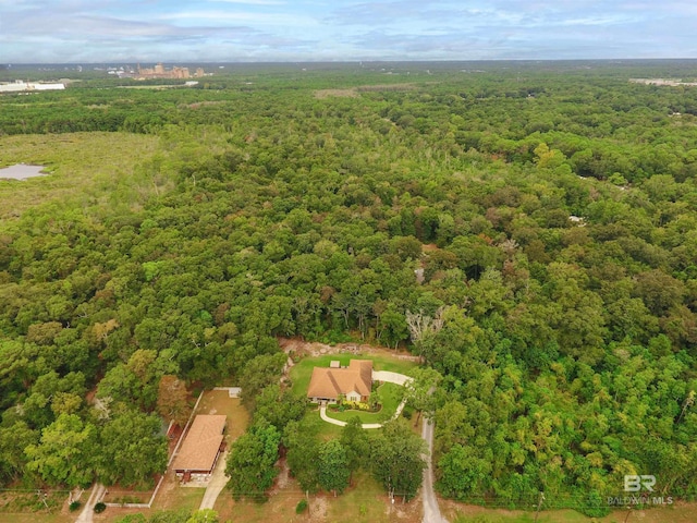 aerial view with a view of trees