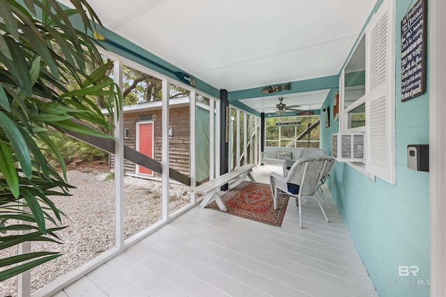 view of sunroom / solarium