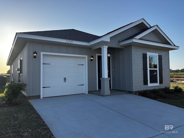 13729 Shea Cir, Foley, AL 36535 - ranch-style home with board and batten siding, a garage, and driveway