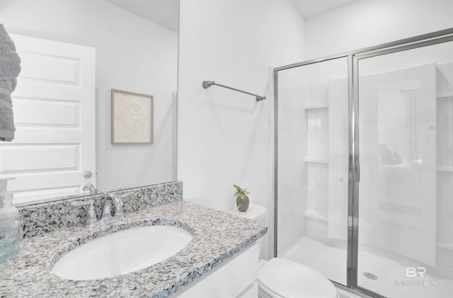 13729 Shea Cir, Foley, AL 36535 - full bath featuring a stall shower, toilet, and vanity
