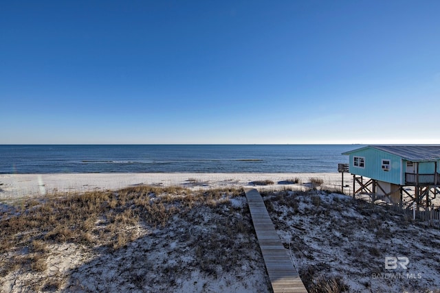 water view with a beach view