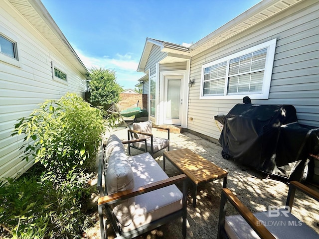 33 Cottage Dr, Fairhope, AL 36532 - view of patio with area for grilling and an outdoor hangout area