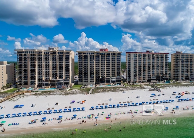 24160 Perdido Beach Blvd Unit 2073, Orange Beach, AL 36561 - bird's eye view with a view of the beach and a water view
