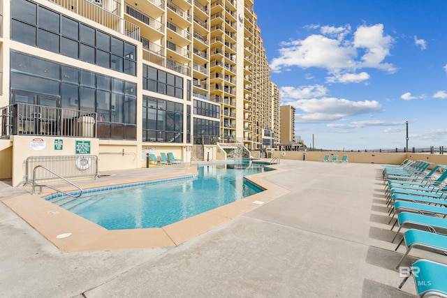 24160 Perdido Beach Blvd Unit 2073, Orange Beach, AL 36561 - view of swimming pool with a patio area