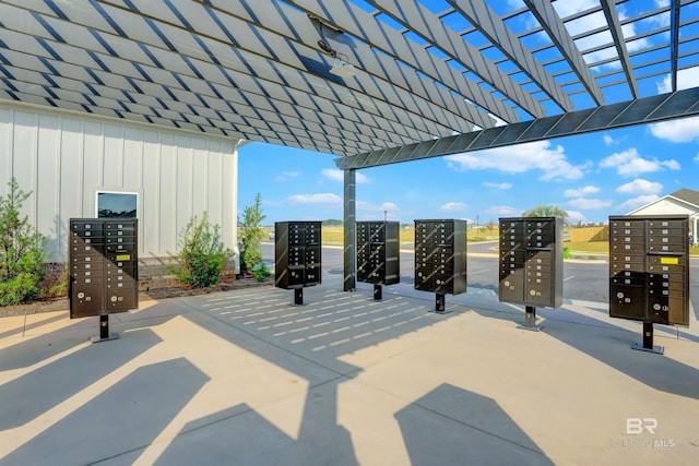 22120 Early Dawn Cir, Foley, AL 36535 - view of patio / terrace featuring mail area and a pergola
