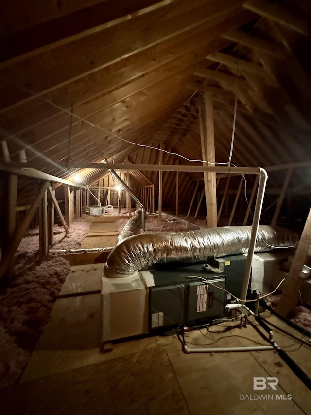 view of attic