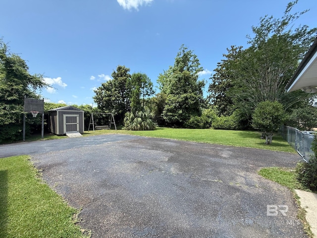 215 W Palm Ave, Foley, AL 36535 - view of yard with a shed