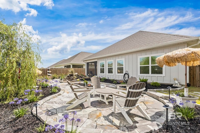 4142 Montague Dr, Gulf Shores, AL 36542 - view of patio / terrace with a fenced backyard