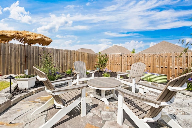 4142 Montague Dr, Gulf Shores, AL 36542 - view of patio with a fenced backyard