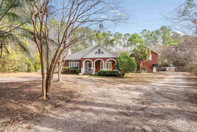 view of front of home with a porch